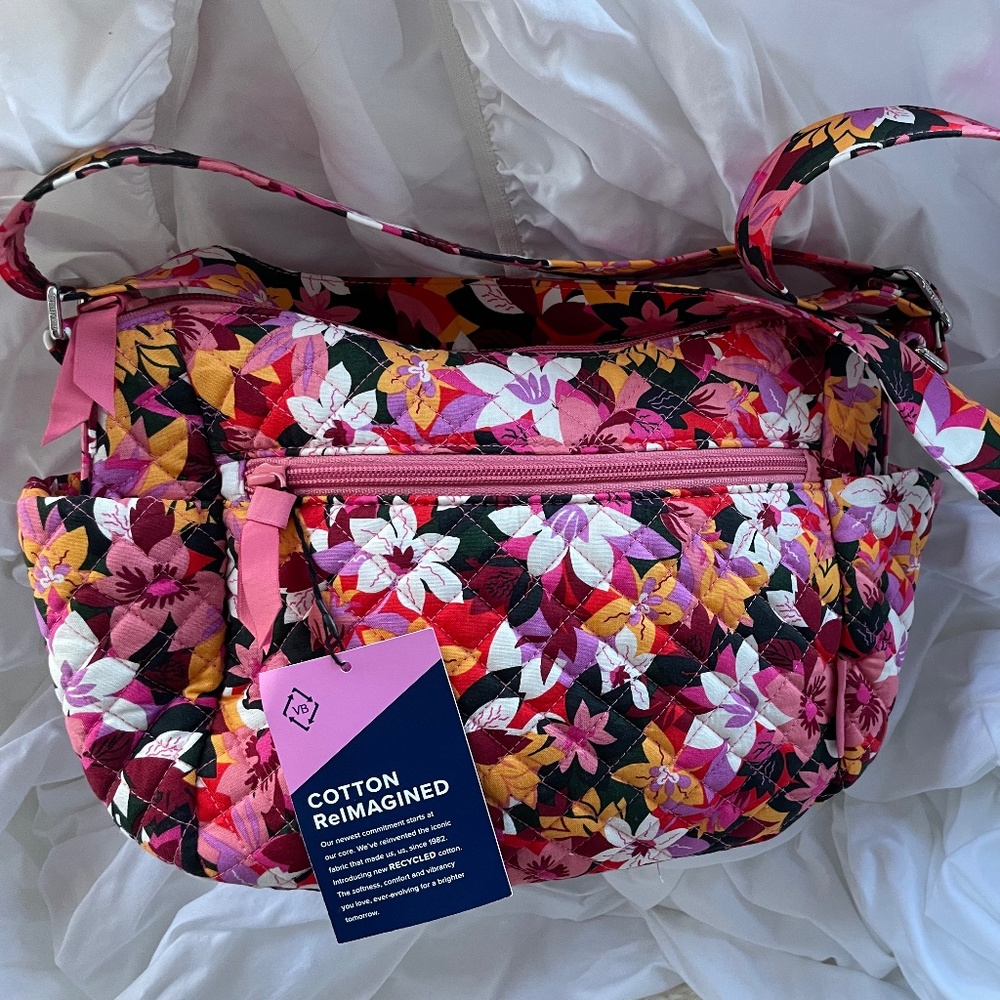 Vera Bradley Rosa Floral On the Go Crossbody - New with Tags